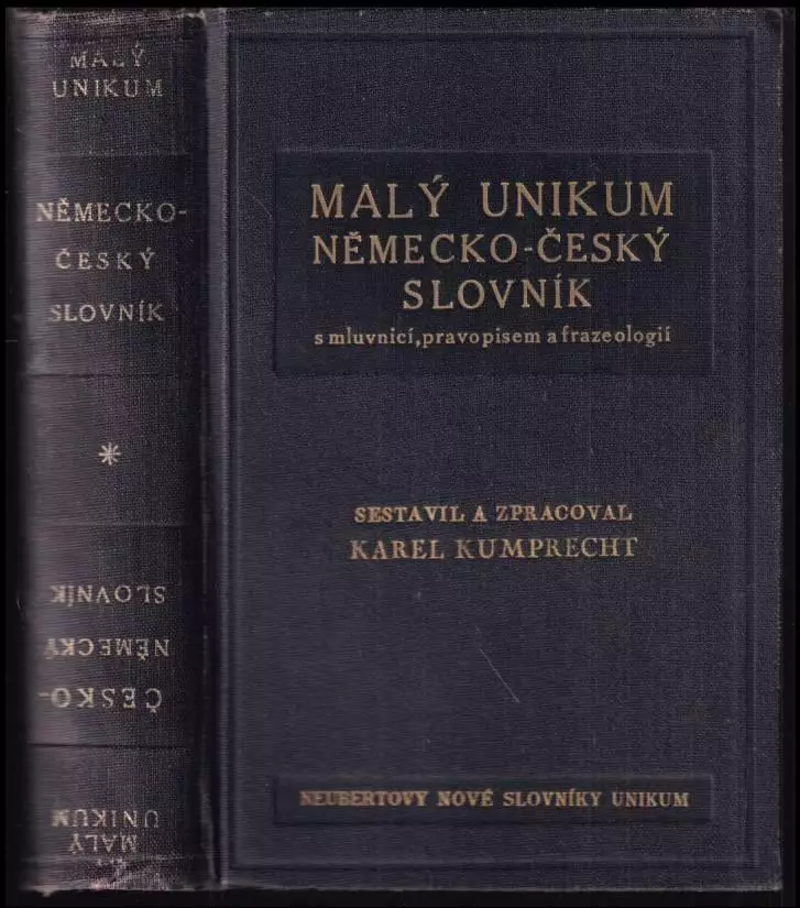 Malý Unikum v jednom svazku česko německý a německo český slovník